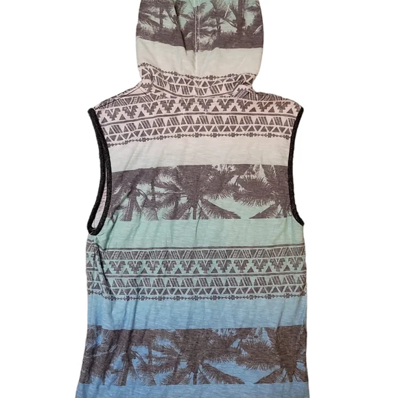 NWT Univibe Men's Sleeveless Hoodie Shirt  90's look - Picture 2 of 9